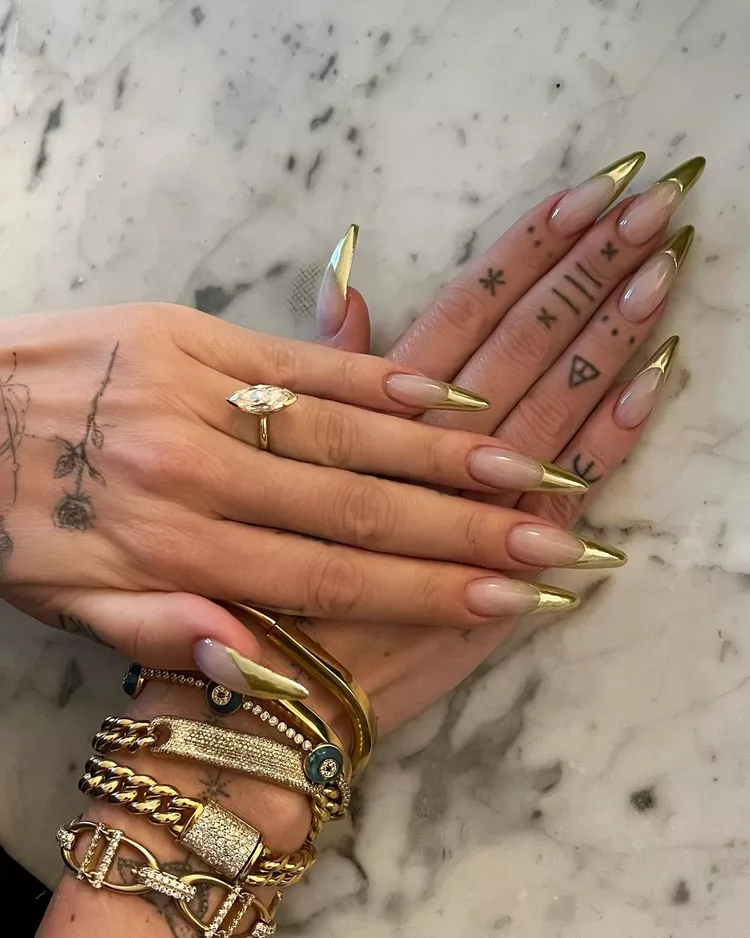 Gold Chrome Tips