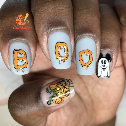 Drippy Halloween Nail Designs