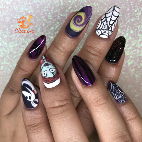 Nightmare Before Christmas Nails