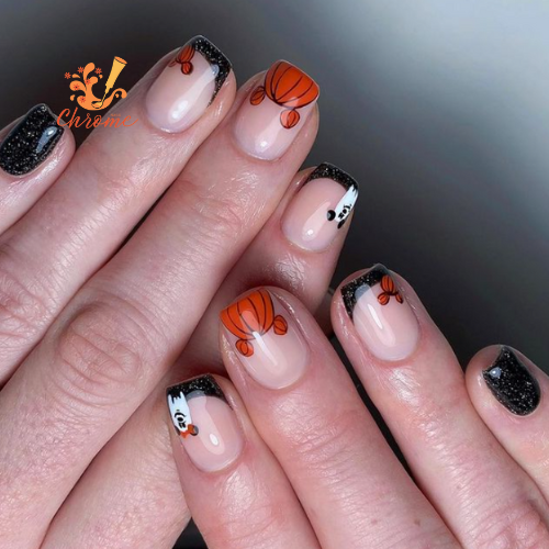 Night Sky Disney Halloween Nails