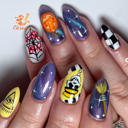 Halloweentown Disney Nails