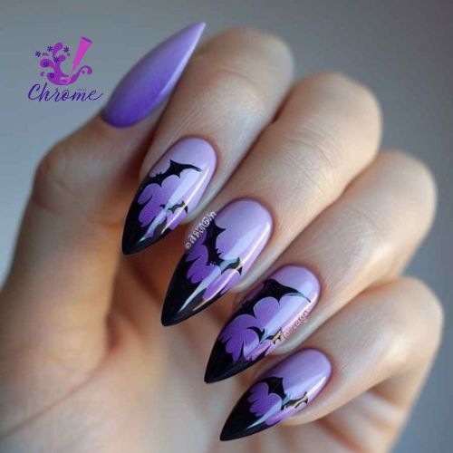 Purple Potion Halloween Nail Art Style