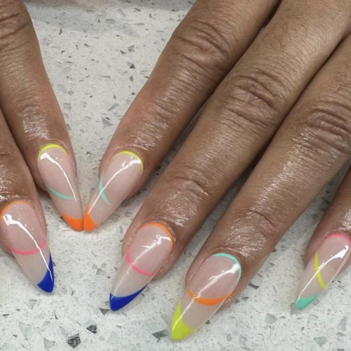 Colorful French Tips