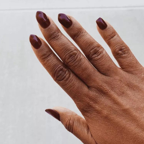 Brown Chrome Nails