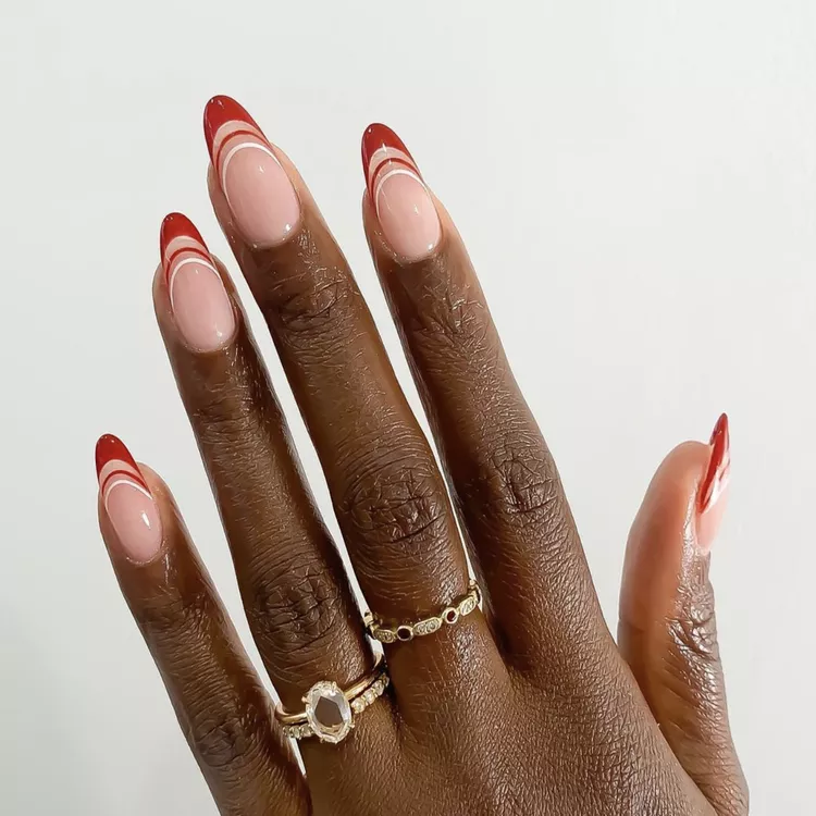 Triple Tip Chic: Red and White Triple Tips