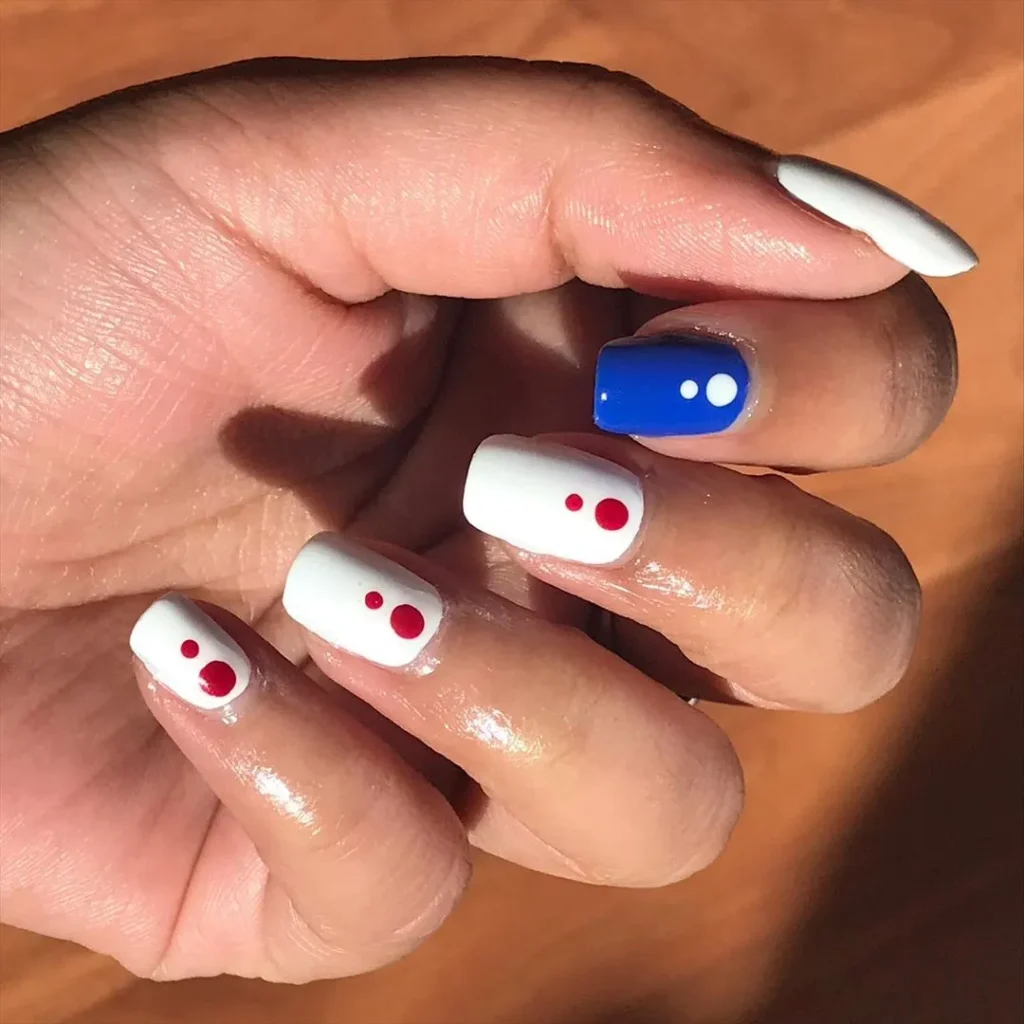 Red, White, and Blue “Dotticure”