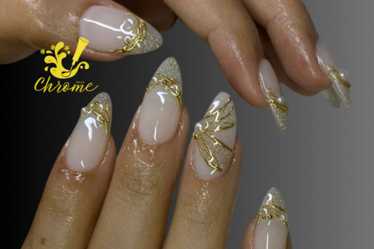 Gold Chrome Nails