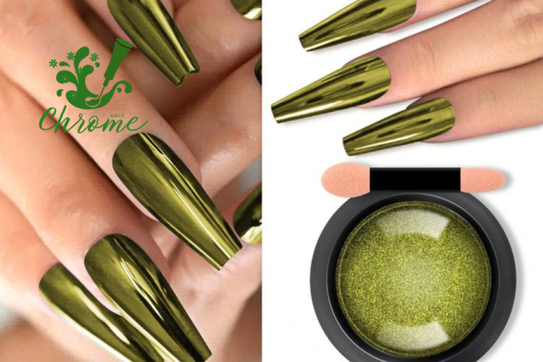 Green Chrome Nails