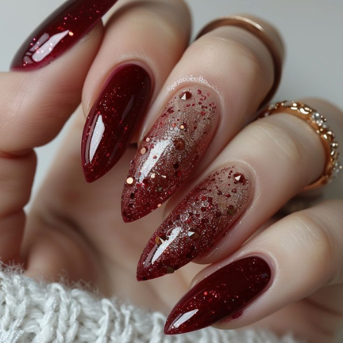 brown chrome nails