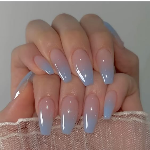 neutral chrome nails