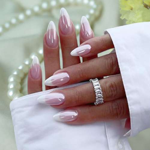 Pearl chrome nails