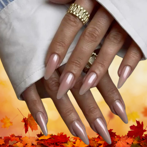 Fall Chrome Nails