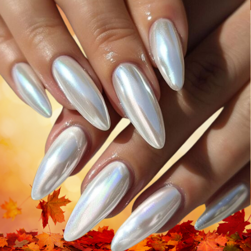 Fall Chrome Nails