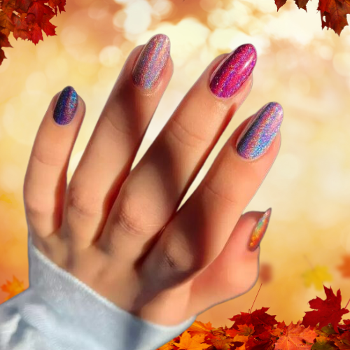 Fall Chrome Nails