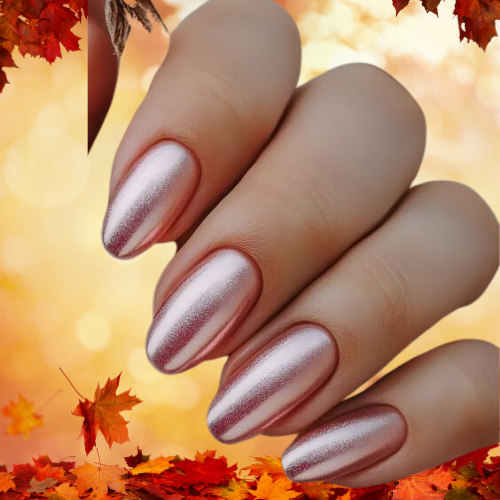 Fall Chrome Nails