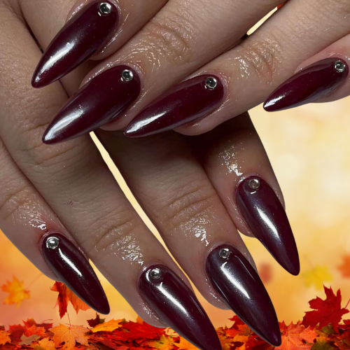 Fall Chrome Nails