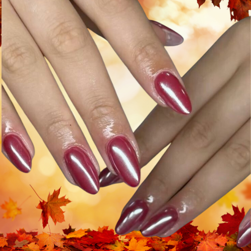 Fall Chrome Nails