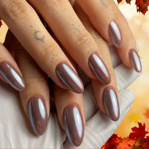 Fall Chrome Nails