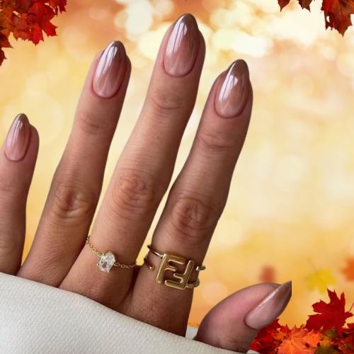 Fall Chrome Nails