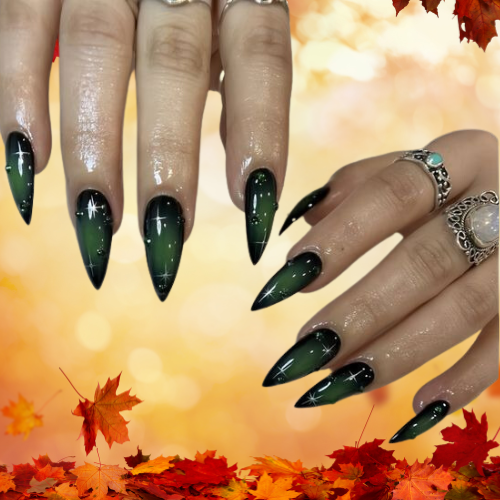 Fall Chrome Nails