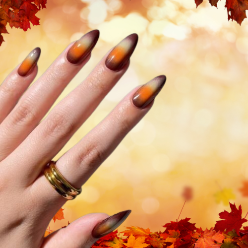 Fall Chrome Nails