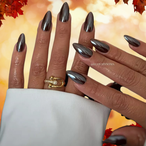 Fall Chrome Nails