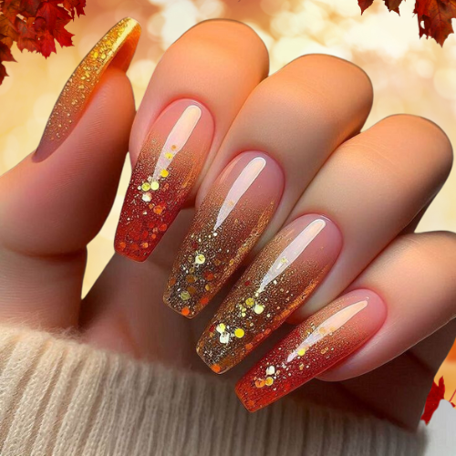 Fall Chrome Nails