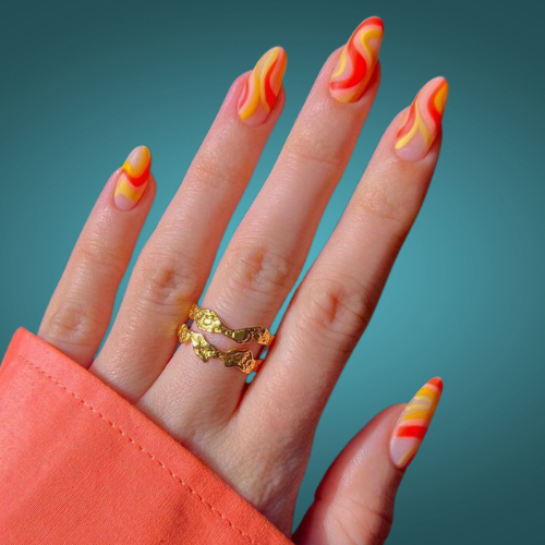 Neon Bright Summer Nails