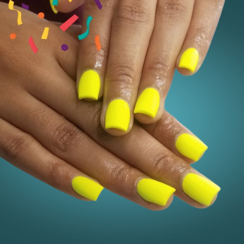 Neon Bright Summer Nails