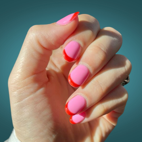 Neon Bright Summer Nails