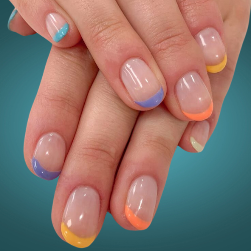 Neon Bright Summer Nails