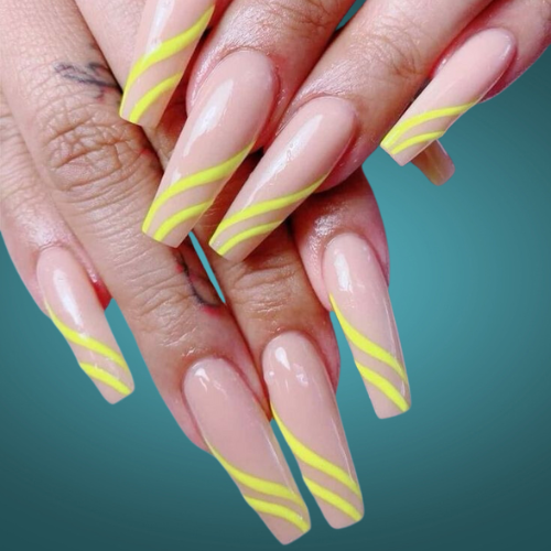 Neon Bright Summer Nails